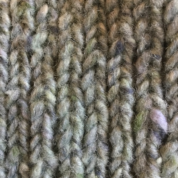 Vintage Kolor Knits Blue Pure Wool Made in Ireland Scarf - Picture 6 of 6